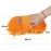Crixus Car Cleaning Rectangular Sponge - 10x20x5 cm, Orange
